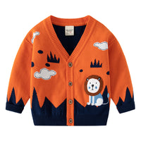 Load image into Gallery viewer, Baby Kid Unisex Color-blocking Cartoon Crochet Cardigan Wholesale 221209286
