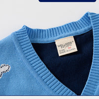 Load image into Gallery viewer, Baby Kid Unisex Color-blocking Cartoon Crochet Cardigan Wholesale 221209286
