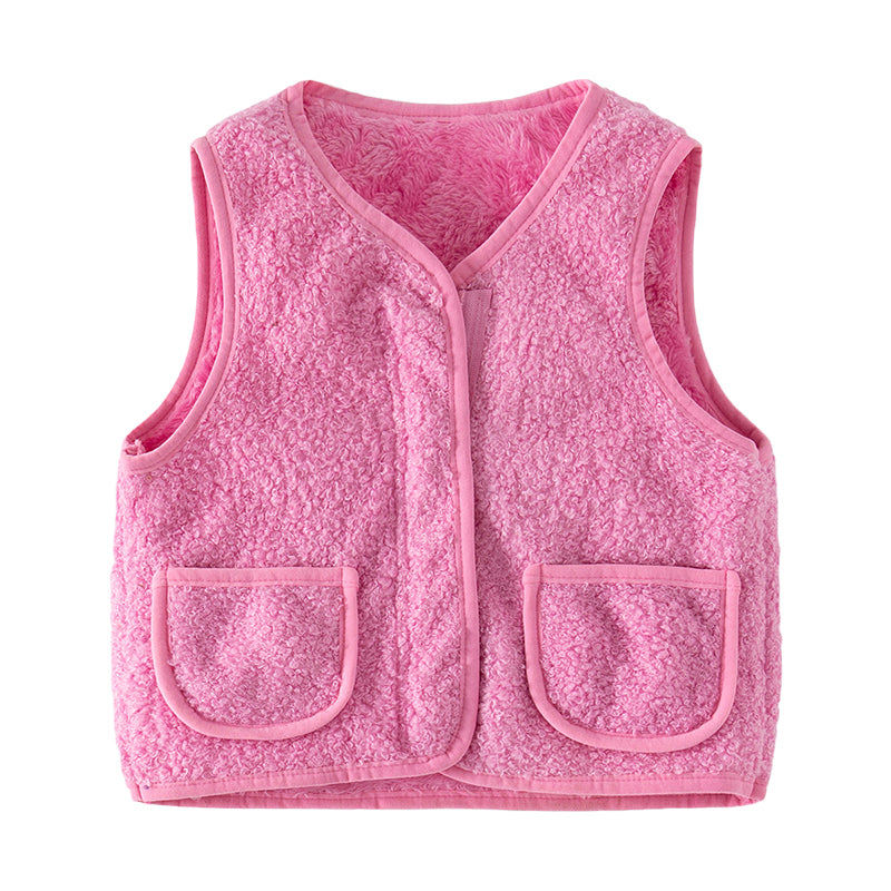 Baby Kid Unisex Solid Color Vests Waistcoats Wholesale 221209297