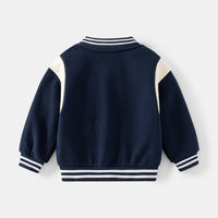 Load image into Gallery viewer, Baby Kid Boys Striped Letters Color-blocking Jackets Outwears Wholesale 221209328
