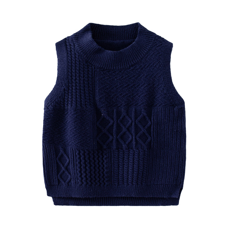 Baby Kid Unisex Solid Color Crochet Vests Waistcoats Wholesale 221209331