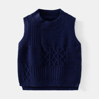 Load image into Gallery viewer, Baby Kid Unisex Solid Color Crochet Vests Waistcoats Wholesale 221209331
