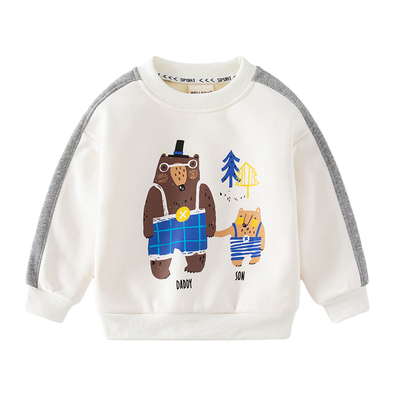 Baby Kid Boys Animals Cartoon Print Hoodies Swearshirts Wholesale 221209338