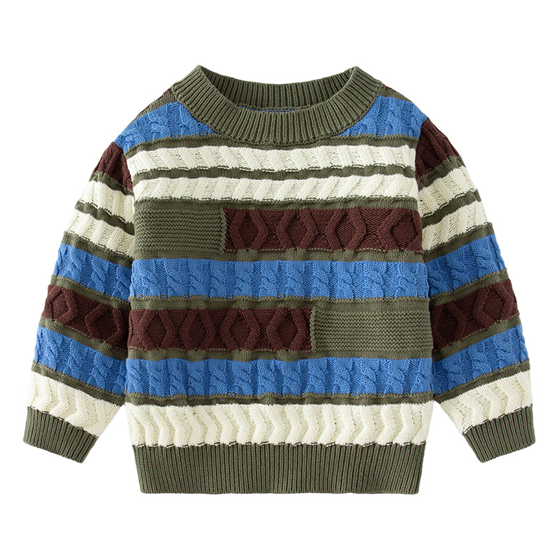 Baby Kid Boys Color-blocking Sweaters Knitwear Wholesale 221209343