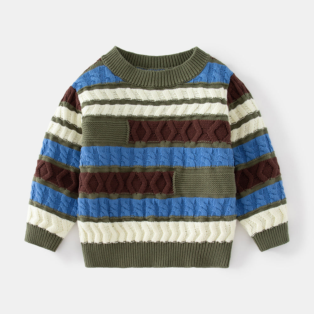 Baby Kid Boys Color-blocking Sweaters Knitwear Wholesale 221209343