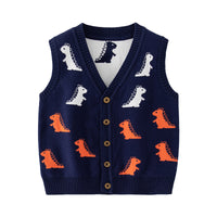 Load image into Gallery viewer, Baby Kid Unisex Dinosaur Crochet Vests Waistcoats Wholesale 221209347
