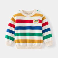 Load image into Gallery viewer, Baby Kid Boys Striped Color-blocking Hoodies Swearshirts Wholesale 221209353
