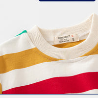 Load image into Gallery viewer, Baby Kid Boys Striped Color-blocking Hoodies Swearshirts Wholesale 221209353
