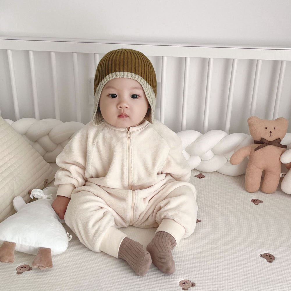 Baby Kid Unisex Solid Color Jumpsuits Sleepwears Wholesale 221209392