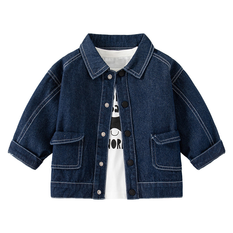 Baby Kid Boys Solid Color Jackets Outwears Wholesale 221209393