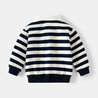 Load image into Gallery viewer, Baby Kid Boys Striped Cartoon Print Tops Wholesale 221209464
