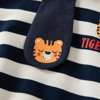 Load image into Gallery viewer, Baby Kid Boys Striped Cartoon Print Tops Wholesale 221209464
