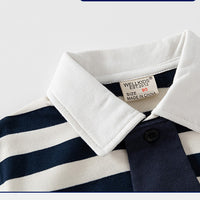 Load image into Gallery viewer, Baby Kid Boys Striped Cartoon Print Tops Wholesale 221209464
