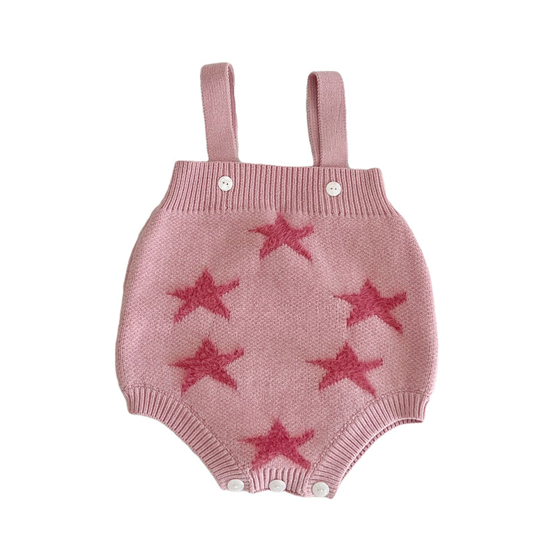 Baby Girls Star Crochet Rompers Wholesale 221209638