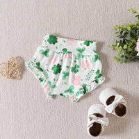 Load image into Gallery viewer, 2 Pieces Set Baby Girls Letters Print Rompers And Plant Shorts Wholesale 221209648
