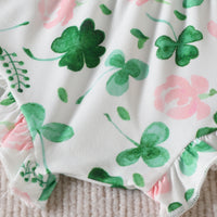 Load image into Gallery viewer, 2 Pieces Set Baby Girls Letters Print Rompers And Plant Shorts Wholesale 221209648
