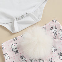 Load image into Gallery viewer, 2 Pieces Set Baby Girls Letters Print Rompers And Cartoon Shorts Wholesale 221209649
