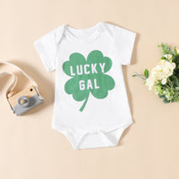 Load image into Gallery viewer, 2 Pieces Set Baby Girls Letters Plant Rompers And Solid Color Shorts Wholesale 221209668
