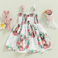 Load image into Gallery viewer, Baby Kid Girls Flower Cartoon Print Dresses Wholesale 221209688
