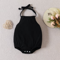 Load image into Gallery viewer, 2 Pieces Set Baby Girls Solid Color Print Rompers And Flower Pants Wholesale 221209708
