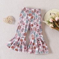 Load image into Gallery viewer, 2 Pieces Set Baby Girls Solid Color Print Rompers And Flower Pants Wholesale 221209708
