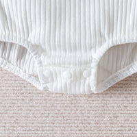 Load image into Gallery viewer, 2 Pieces Set Baby Girls Solid Color Print Rompers And Flower Pants Wholesale 221209708
