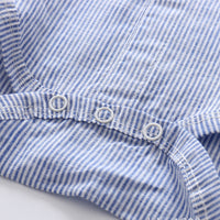 Load image into Gallery viewer, 2 Pieces Set Baby Boys Birthday Party Striped Bow Rompers And Solid Color Rompers Wholesale 22121407
