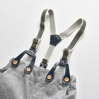 Load image into Gallery viewer, 2 Pieces Set Baby Boys Birthday Party Solid Color Bow Rompers And Rompers Wholesale 22121408
