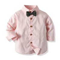 Load image into Gallery viewer, 3 Pieces Set Kid Boys Birthday Solid Color Bow Shirts And Vests Waistcoats And Pants Wholesale 221214101
