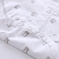 Load image into Gallery viewer, 3 Pieces Set Baby Boys Bow Rompers Color-blocking Jumpsuits And Striped Hats Wholesale 221214113
