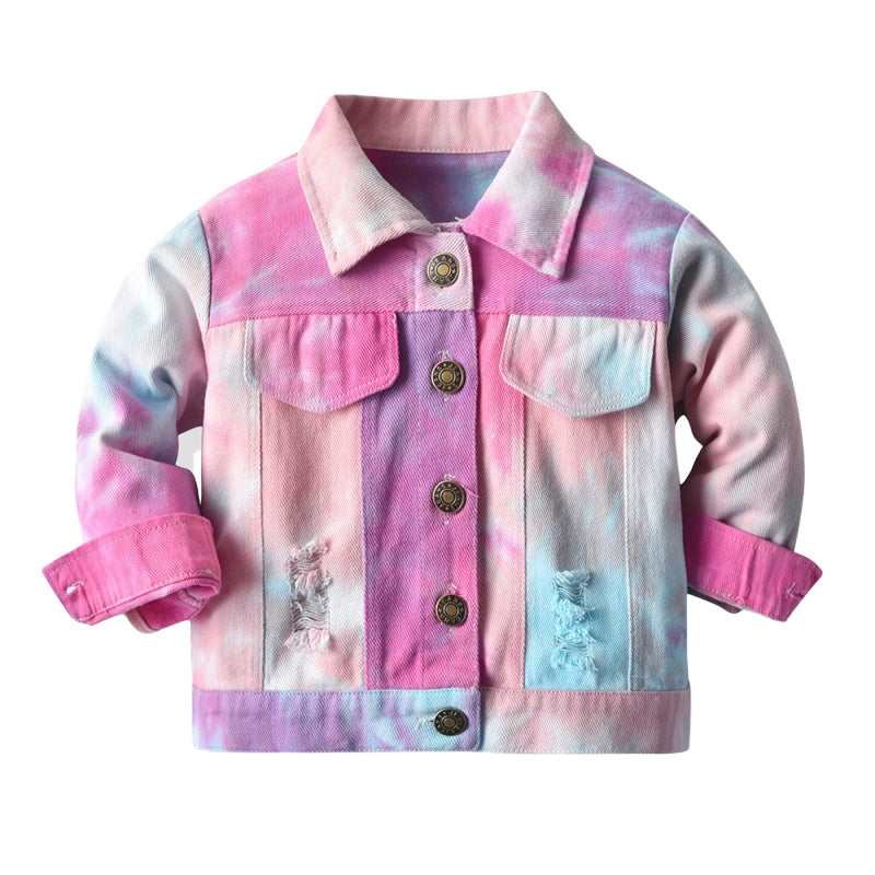 Baby Kid Unisex Tie Dye Jackets Outwears Wholesale 221214135