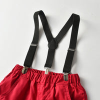 Load image into Gallery viewer, 2 Pieces Set Baby Kid Boys Dressy Solid Color Bow Shirts And Shorts Suits Wholesale 221214138
