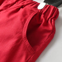 Load image into Gallery viewer, 2 Pieces Set Baby Kid Boys Dressy Solid Color Bow Shirts And Shorts Suits Wholesale 221214138
