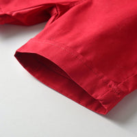 Load image into Gallery viewer, 2 Pieces Set Baby Kid Boys Dressy Solid Color Bow Shirts And Shorts Suits Wholesale 221214138
