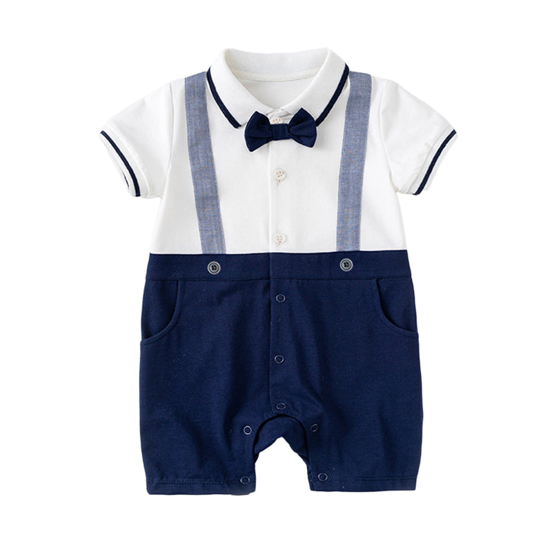 Baby Boys Bow Jumpsuits Wholesale 21214139