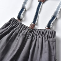 Load image into Gallery viewer, 2 Pieces Set Baby Kid Boys Birthday Solid Color Bow Shirts And Rompers Wholesale 221214141
