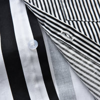 Load image into Gallery viewer, 2 Pieces Set Baby Kid Boys Birthday Striped Bow Shirts And Solid Color Jumpsuits Wholesale 221214142
