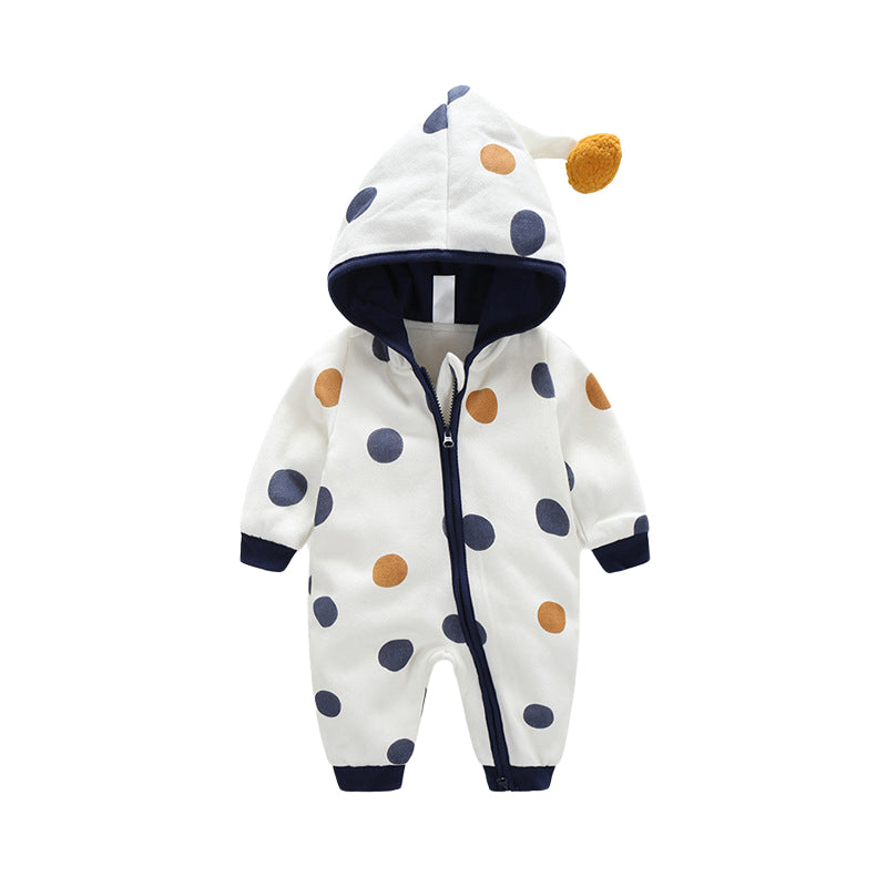 Baby Unisex Polka dots Cartoon Print Jumpsuits Wholesale 221214143
