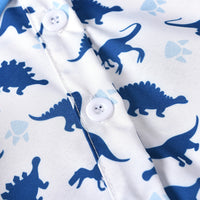 Load image into Gallery viewer, 2 Pieces Set Baby Boys Dinosaur Bow Rompers And Solid Color Jumpsuits Wholesale 221214147
