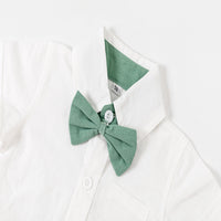 Load image into Gallery viewer, 2 Pieces Set Baby Boys Bow Rompers And Solid Color Rompers Wholesale 22121415
