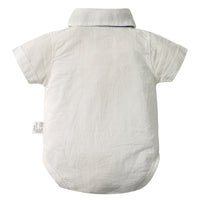 Load image into Gallery viewer, 2 Pieces Set Baby Boys Bow Rompers And Solid Color Rompers Wholesale 22121415
