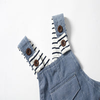 Load image into Gallery viewer, 2 Pieces Set Baby Boys Striped Rompers And Solid Color Jumpsuits Wholesale 221214154
