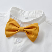 Load image into Gallery viewer, 3 Pieces Set Baby Kid Boys Birthday Bow Shirts Solid Color Blazers And Pants Wholesale 221214157

