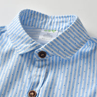 Load image into Gallery viewer, 3 Pieces Set Baby Boys Birthday Party Striped Color-blocking Bow Rompers And Solid Color Hats Wholesale 221214160
