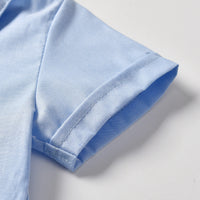 Load image into Gallery viewer, 2 Pieces Set Baby Kid Boys Dressy Solid Color Bow Shirts And Shorts Suits Wholesale 221214165
