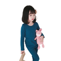 Load image into Gallery viewer, 2 Pieces Set Baby Kid Unisex Solid Color Tops And Pants Wholesale 148313450
