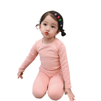 Load image into Gallery viewer, 2 Pieces Set Baby Kid Unisex Solid Color Tops And Pants Wholesale 221214166
