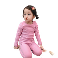 Load image into Gallery viewer, 2 Pieces Set Baby Kid Unisex Solid Color Tops And Pants Wholesale 221214166
