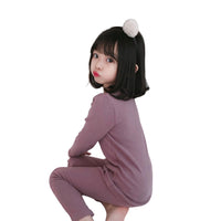 Load image into Gallery viewer, 2 Pieces Set Baby Kid Unisex Solid Color Tops And Pants Wholesale 569913451
