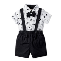 Load image into Gallery viewer, 2 Pieces Set Baby Boys Bow Print Rompers Wholesale 221214182

